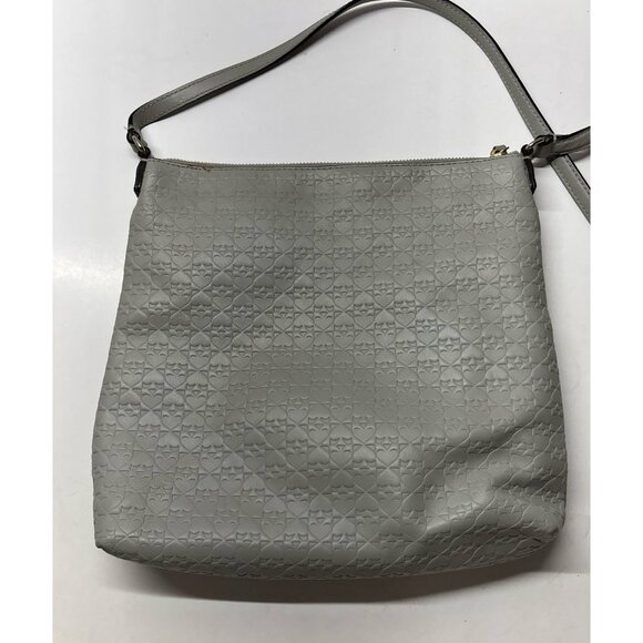 Kate Spade‎ Gray Embossed Messenger Purse - Picture 12 of 12